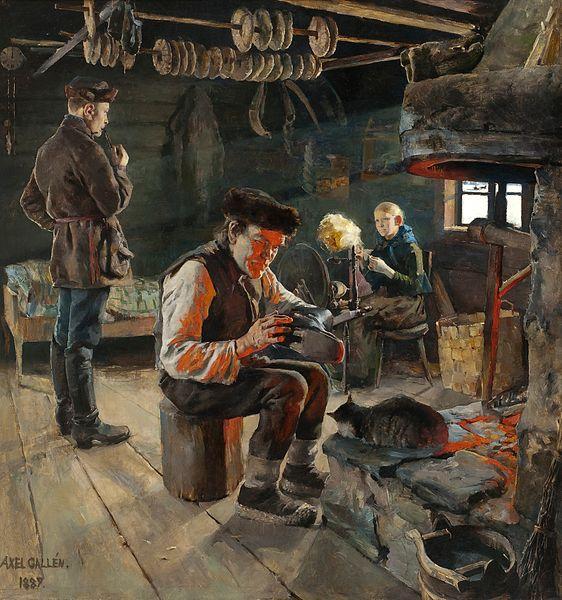 Akseli Gallen-Kallela Akseli Rustic Life oil painting image